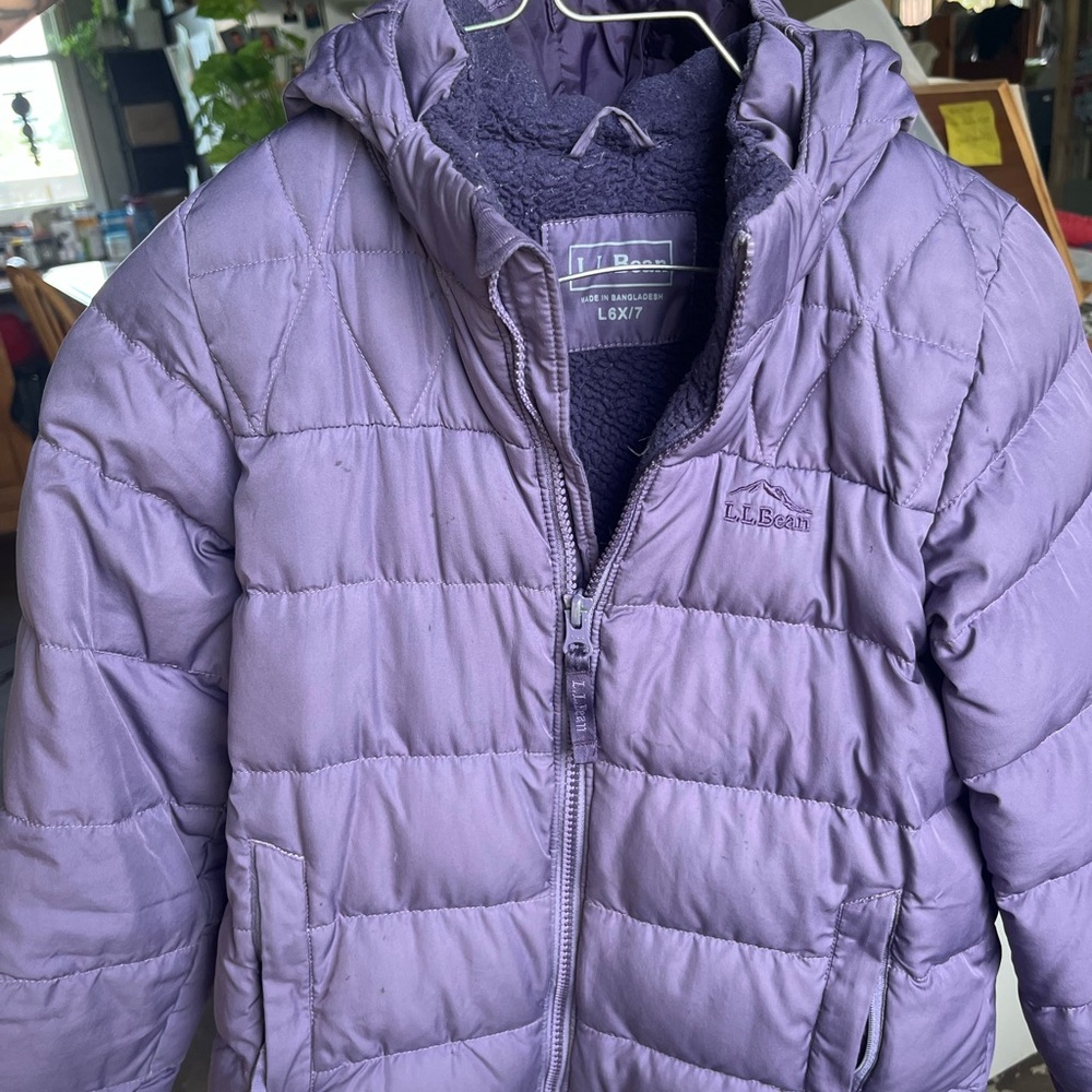 L.L. Bean Kids Lavender Puffer Jacket